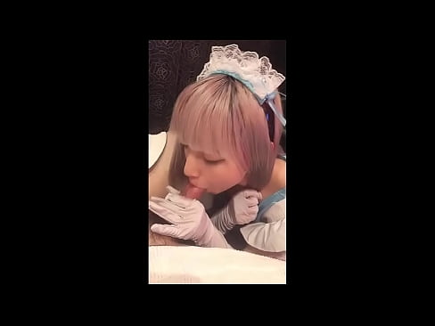 ❤️ Japoński Idol [mayuka], kostium francuskiej pokojówki, część 1, obciąganie i walenie konia z balsamem ❤️ Porno fb at us ☑